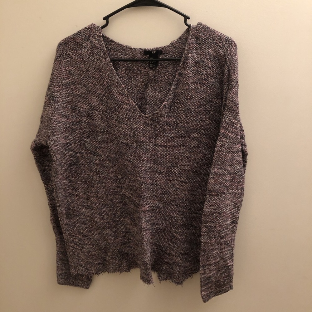hollister pink marble sweater